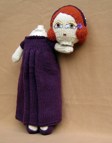 She Knit a Catherine Howard Doll and Yes, She's Beheaded