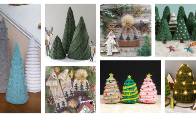 EIGHT Christmas Tree Patterns For Knitters