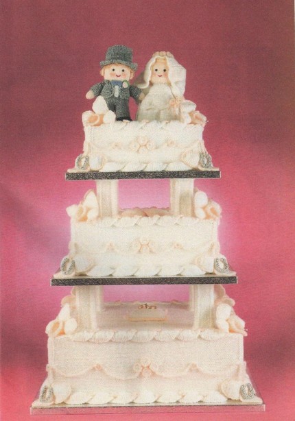 Knit a Vintage Three-Tier Wedding Cake ... Pattern Saved!