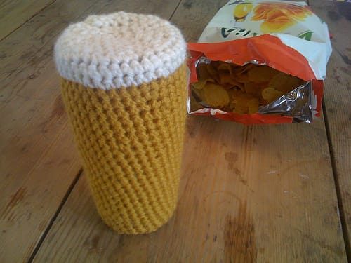 Cute Crochet Pint - Always a Perfect Pour!
