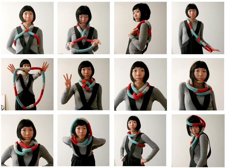 Hikaru Furuhashi Shows Us There's More Than One Way To Wear a Knitted Rope Necklace