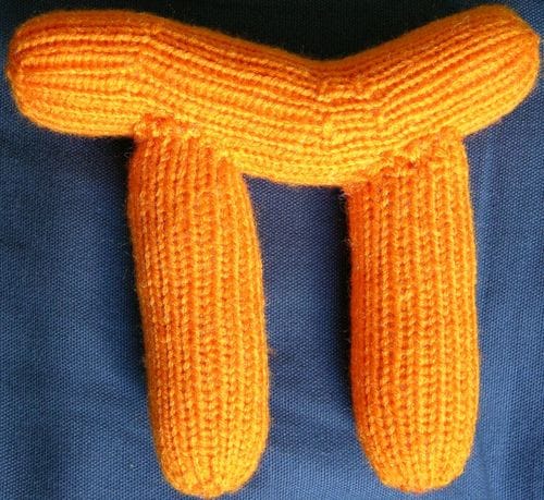 Happy Pi Day 3.14!! Knit Your Very Own Pi Symbol!