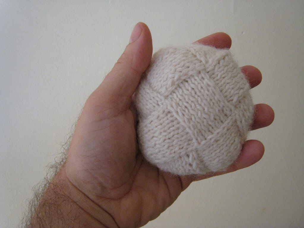 This Is What An Knitted 'Entrelac-tagon' Looks Like