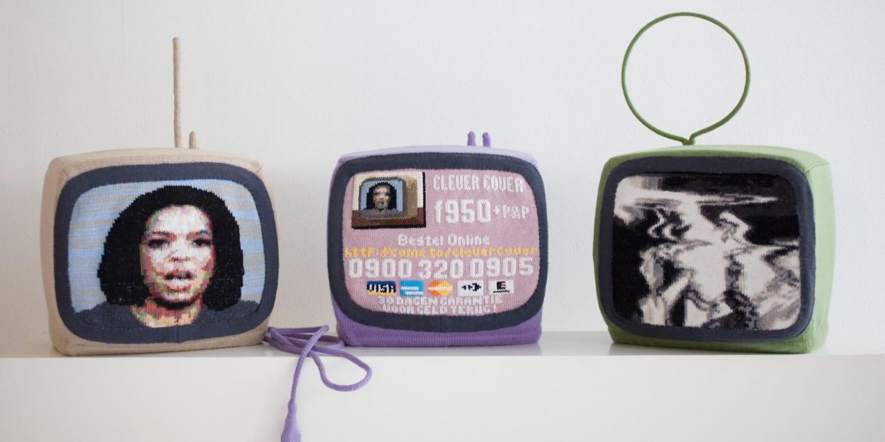 Esmé Valk’s Triptych of Knitted Televisions Inspired By a Sad Story …