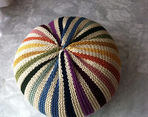 Everyone Needs a Knitted Pouf in Their Life – Get This Pattern FREE!