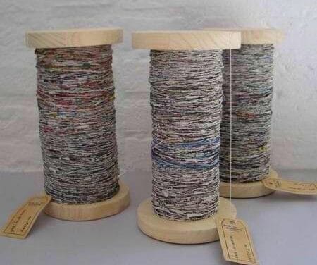 Handspun Recycled Newspaper Yarn – FREE Tutorial Alert!
