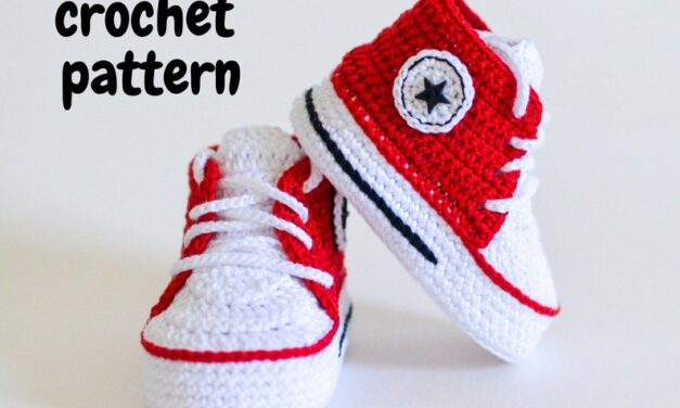 Crochet a Pair of Converse Baby Booties! Get Patterns For Popular Shoe Styles!