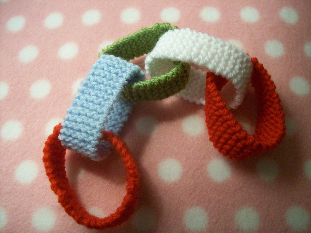 Paper Chains Are So Passé, So Knit One Instead!