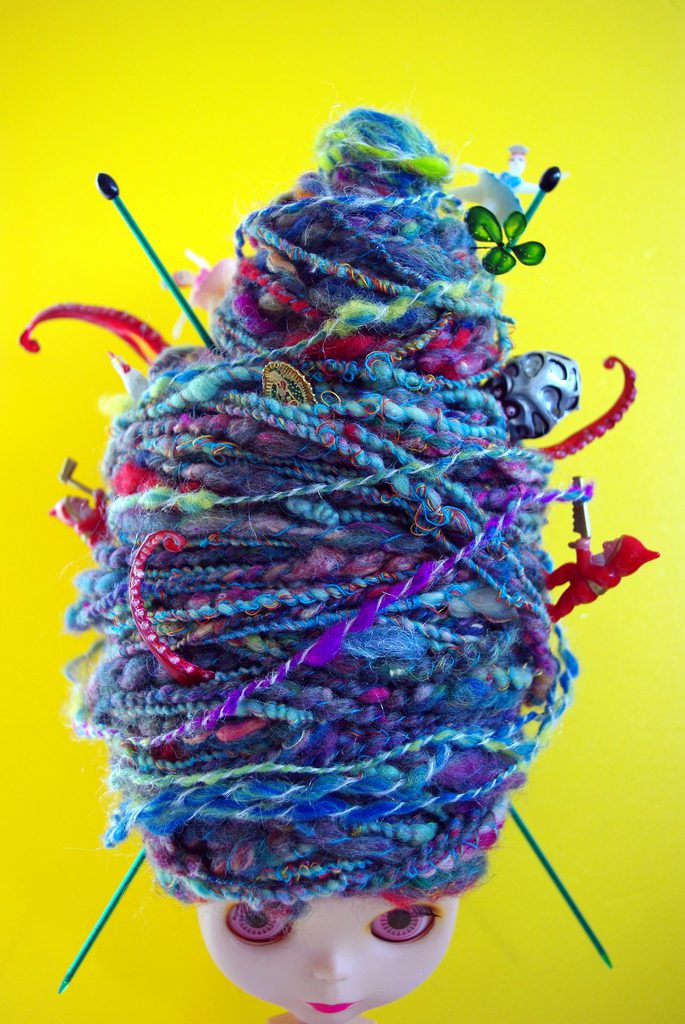 Creative Way to Display Handspun Yarn