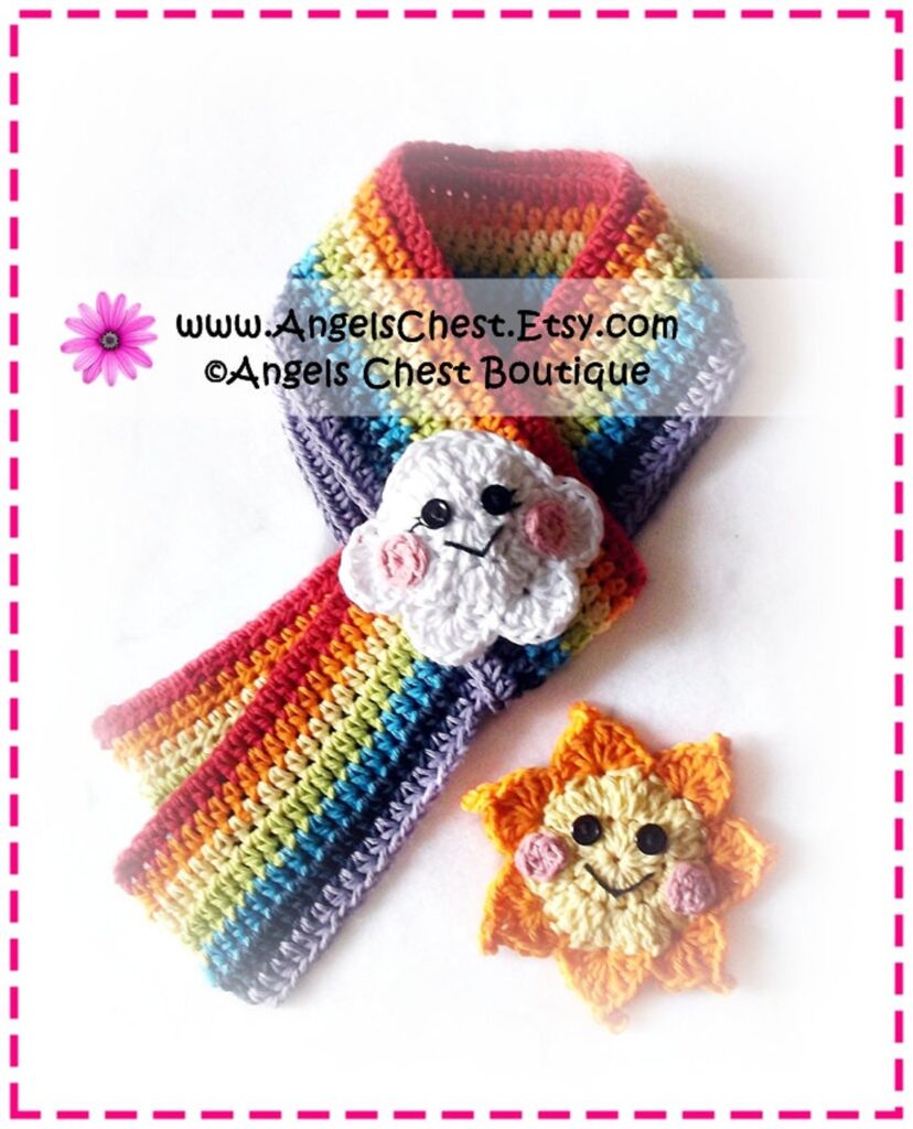 The Cutest Cloud Scarf Ever ... Knit & Crochet Patterns Available!