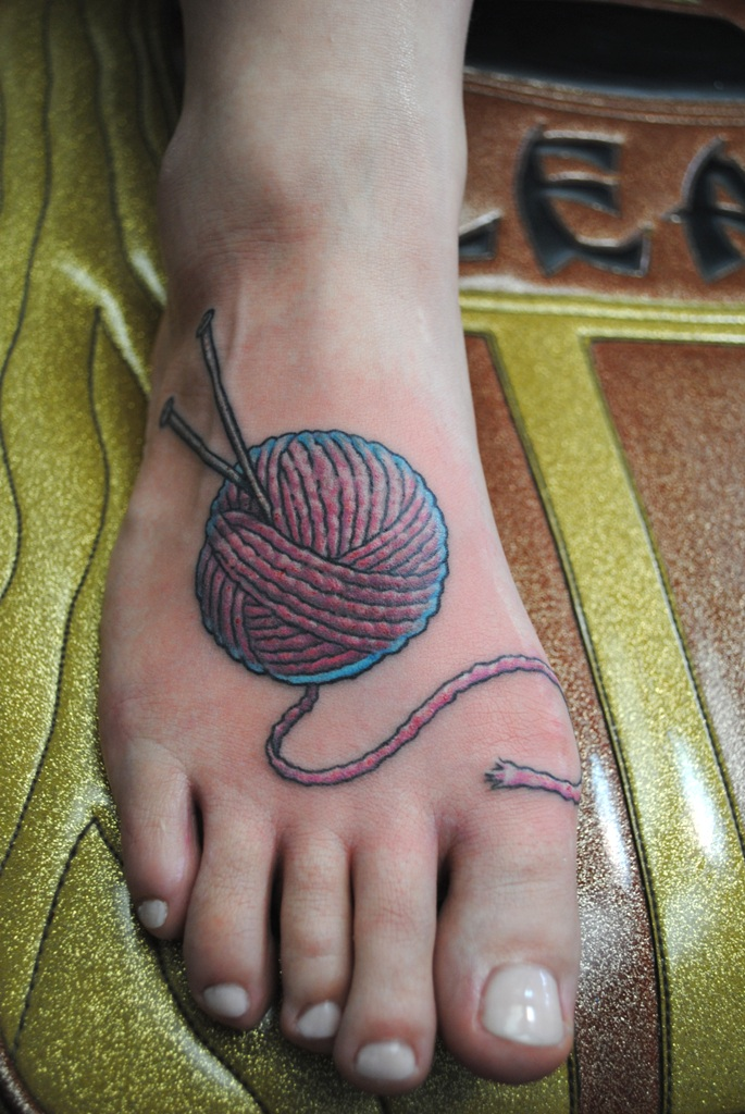 knitting tattoo