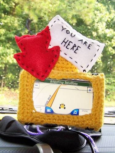You Are Here ... Crochet a Fun GPS Cozy!