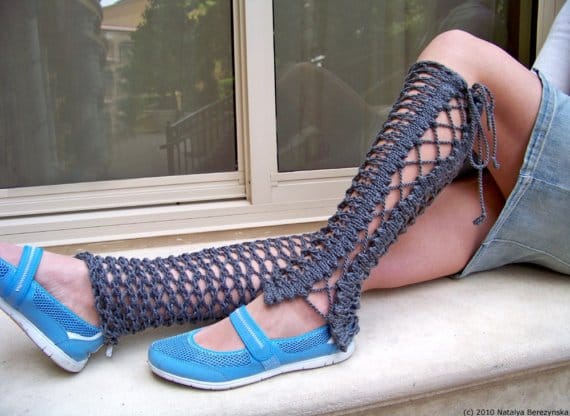 Knit a Pair of Lacey Legwarmers - Great For Summertime!