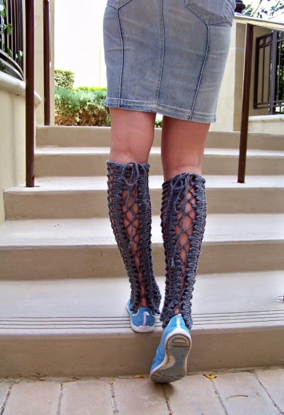 Knit a Pair of Lacey Legwarmers - Great For Summertime!