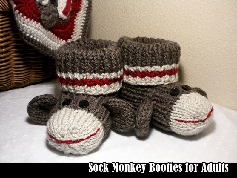 sock monkey feet