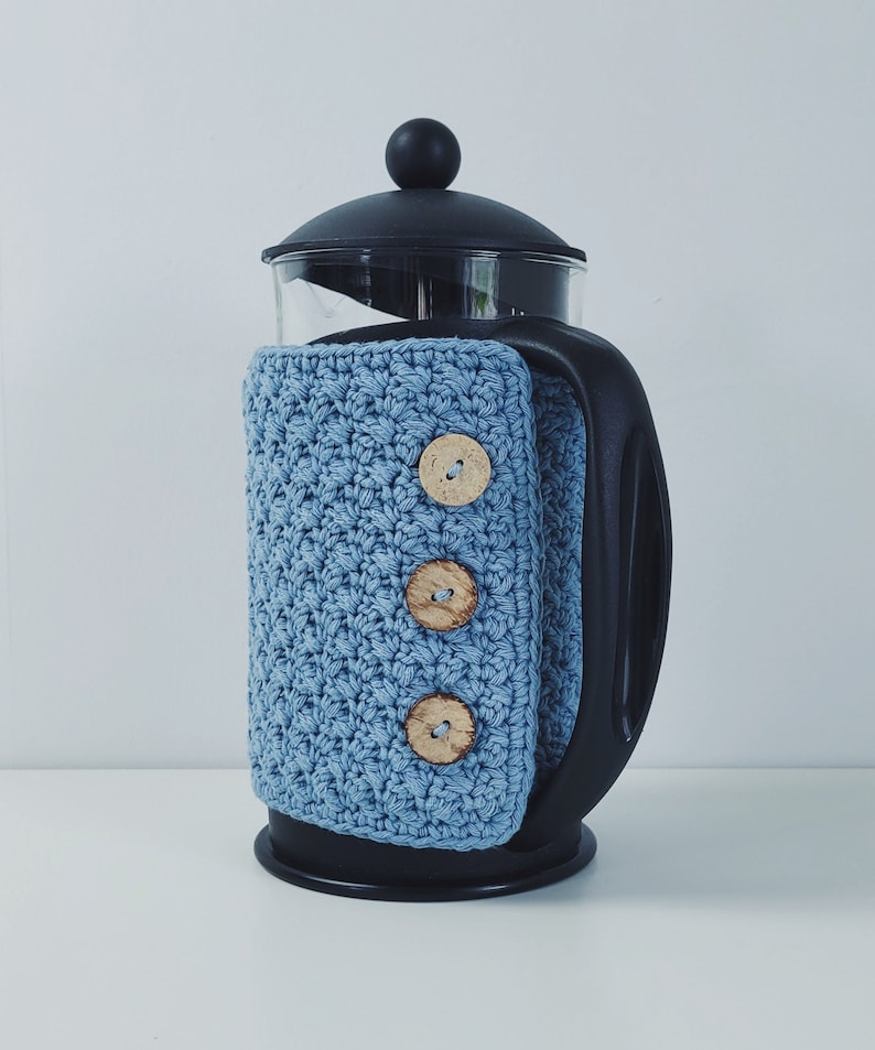 Keep Your Coffee Hot: Five French Press Cozy Patterns For Knitters & Crocheters