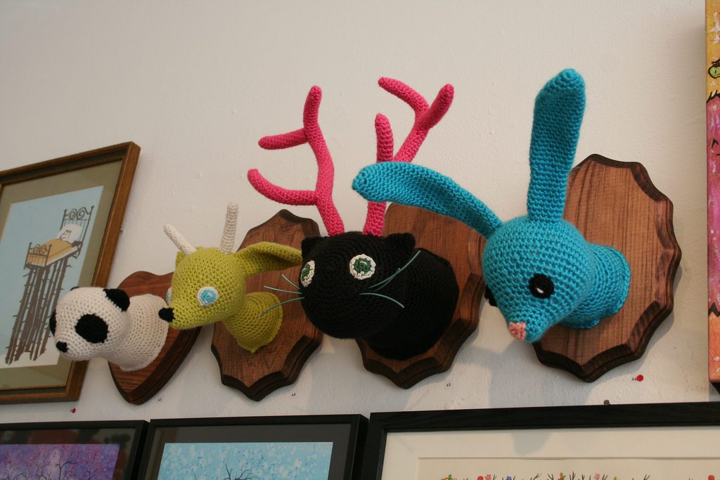 Crochet Wildlife Mounts - Very Colorful and Fun!