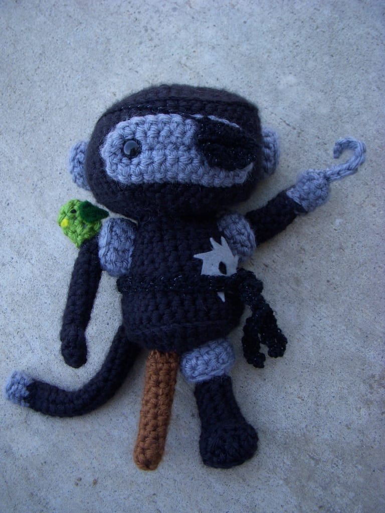 Pirate Ninja Robot Monkey Amigurumi!