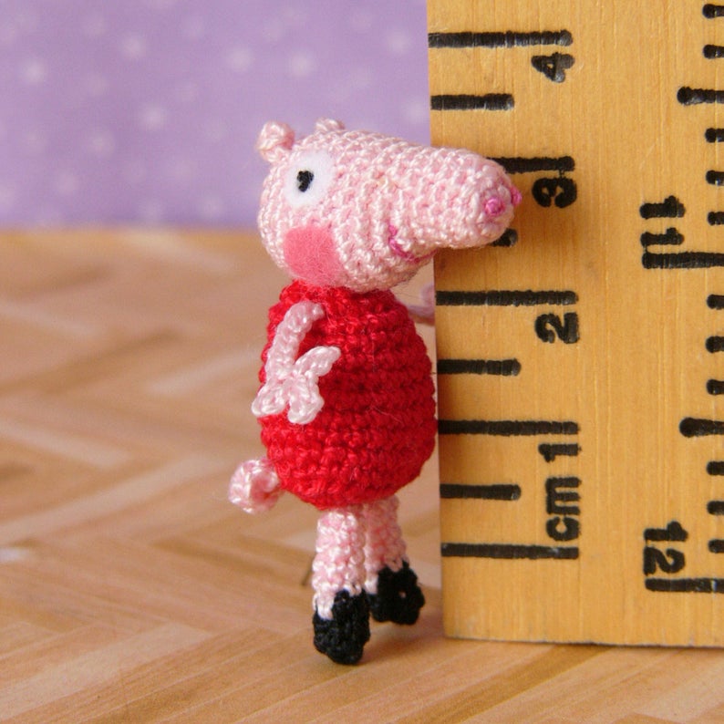 Get the miniature crochet pattern designed by MUFFA #crochet #amigurumi #miniature