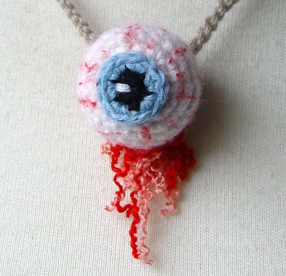 Creepy Crochet … 3D Eyeball Necklace