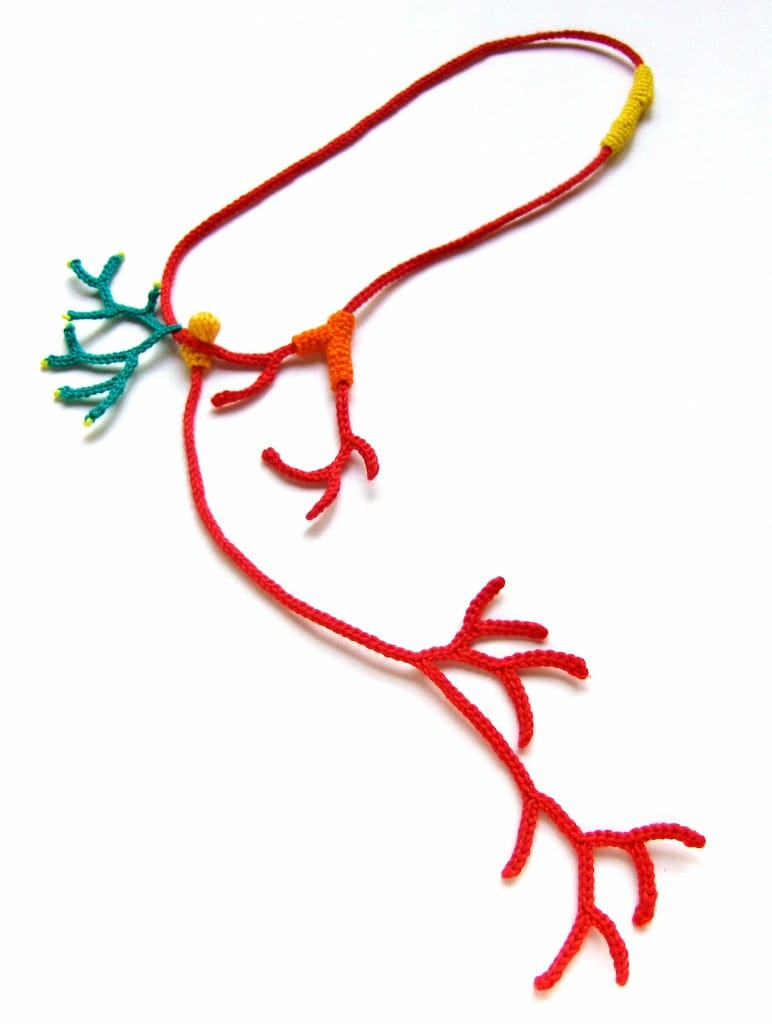 Crochet Coral Necklaces