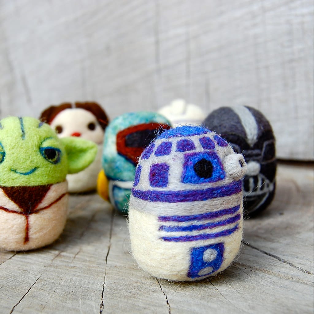 Sassy Star Wars Eggs Felted By Asher Jasper