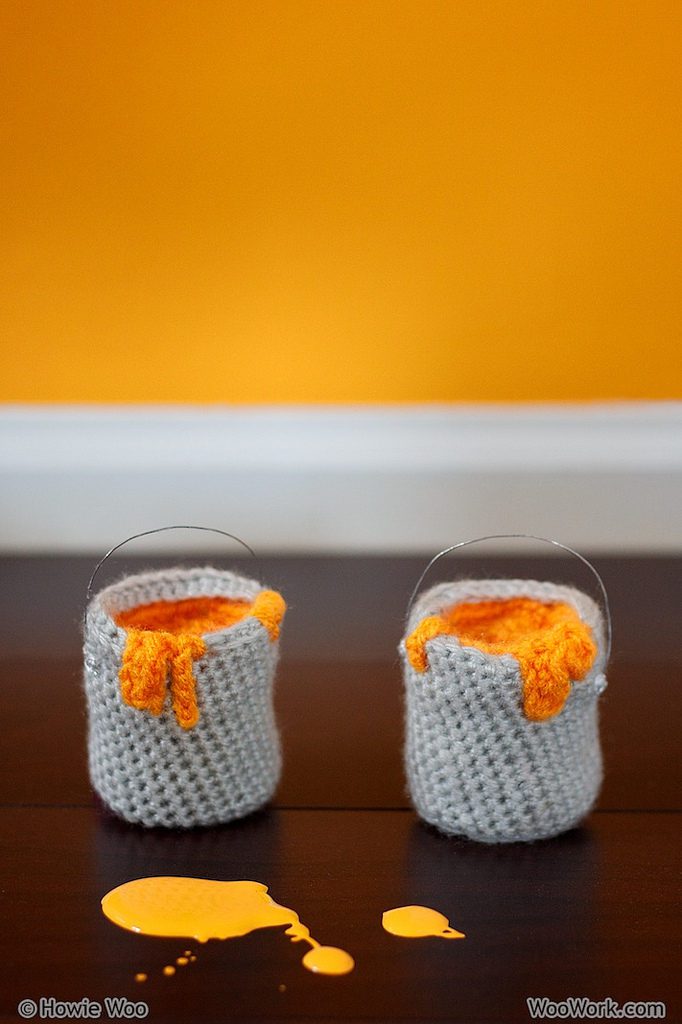 Teensy Weensy Paint Cans Crocheted By WooWork