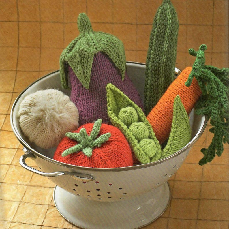 Knit and Crochet Your Veggies! Lots of Vintage Patterns!