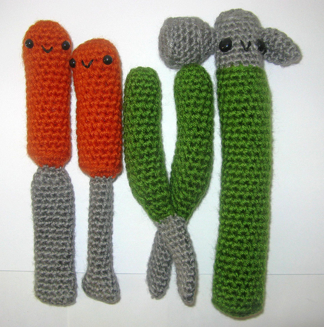 Crochet Amigurumi 'Happy Tools Set'