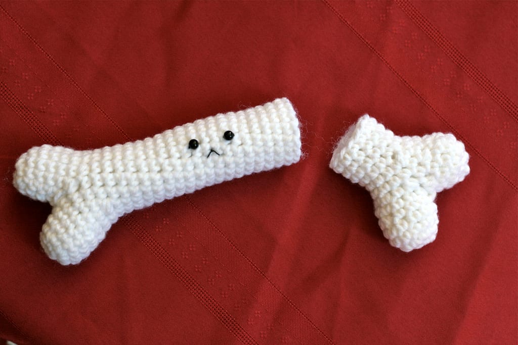 She Crocheted a Frowny, Broken Bone Amigurumi