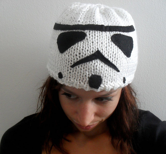 She Knit a Stormtrooper Hat