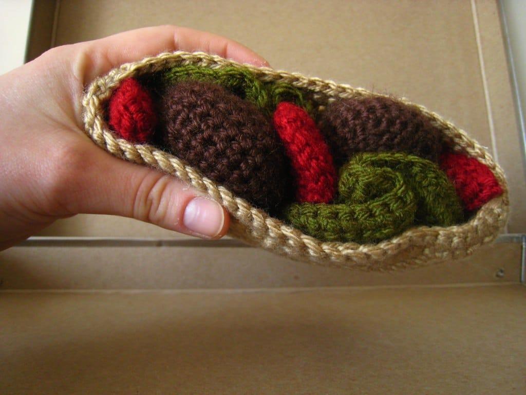 She Crocheted a Falafel - High Fiber!