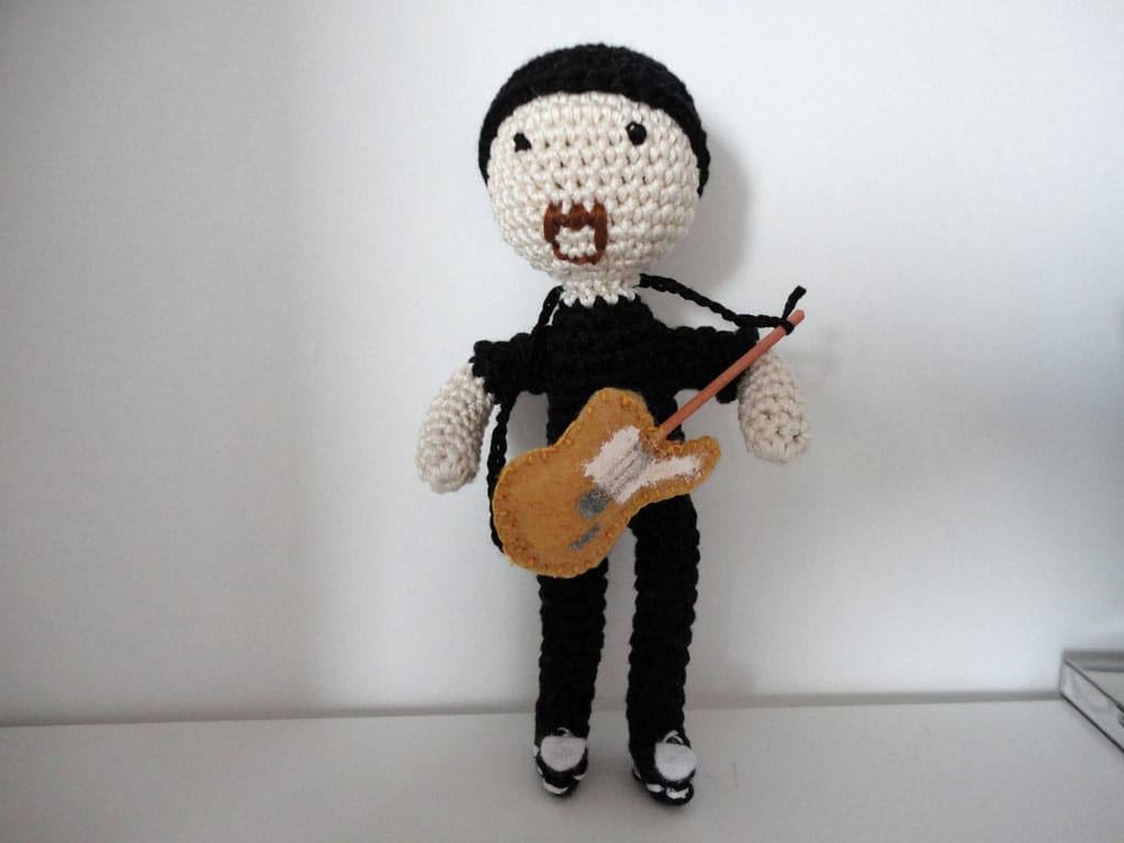 U2's The Edge Like You've Never Seen Him, a Crocheted Amigurumi!