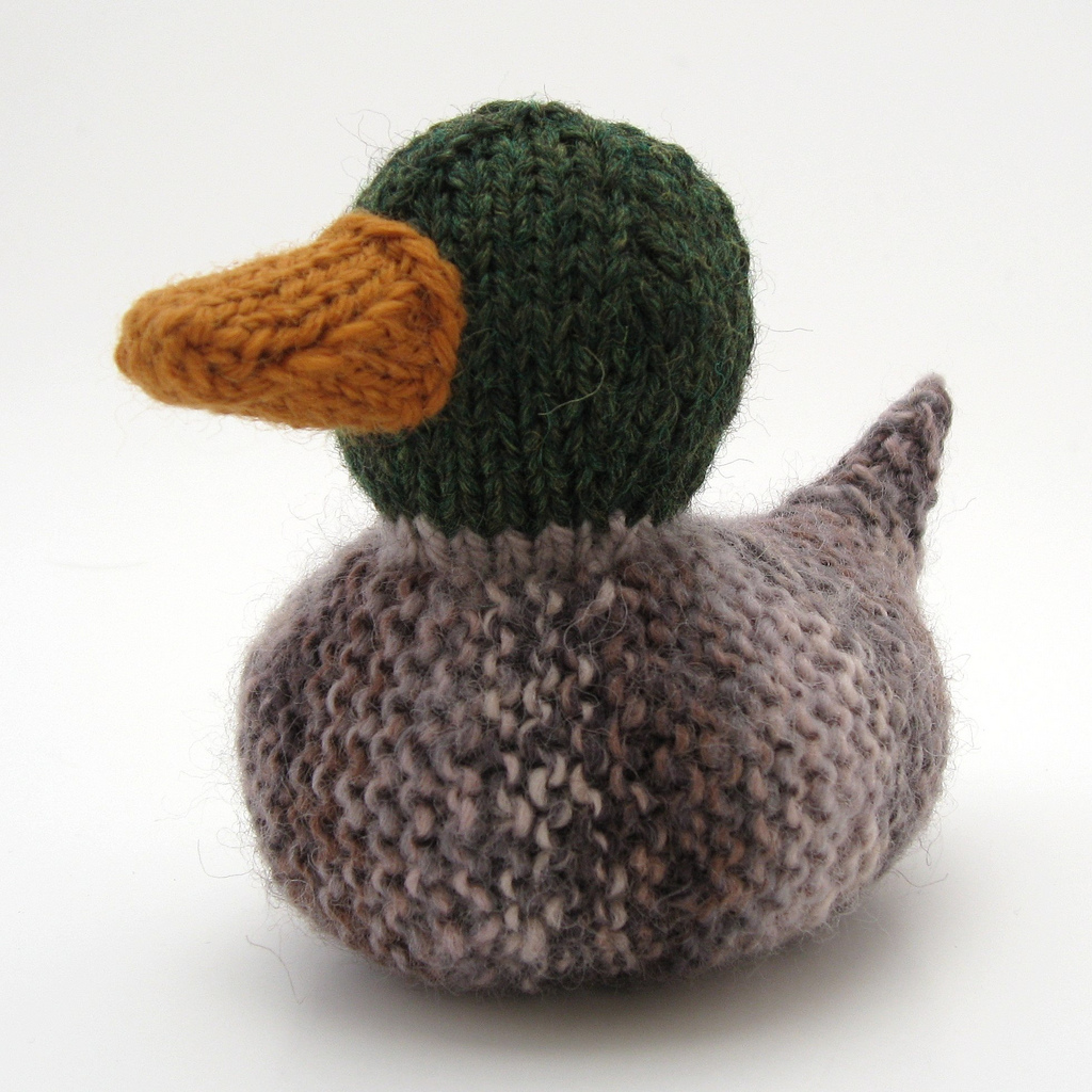 It's a bird, it's a plane ... it's a KNITTED MALLARD!