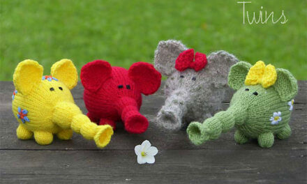 Flower Power Elephants – Get the FREE Knitting Pattern