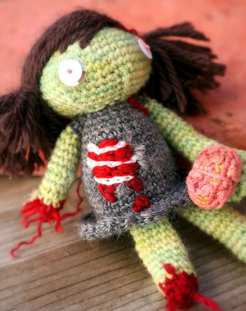 It's Zombina! An Amigurumi Crocheted by Milky Robot