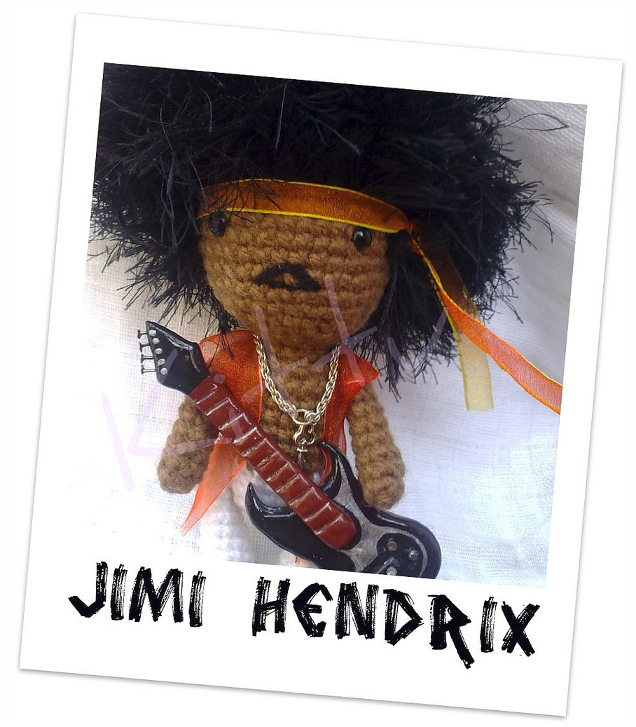 She Crocheted an Awesome Jimi Hendrix Amigurumi
