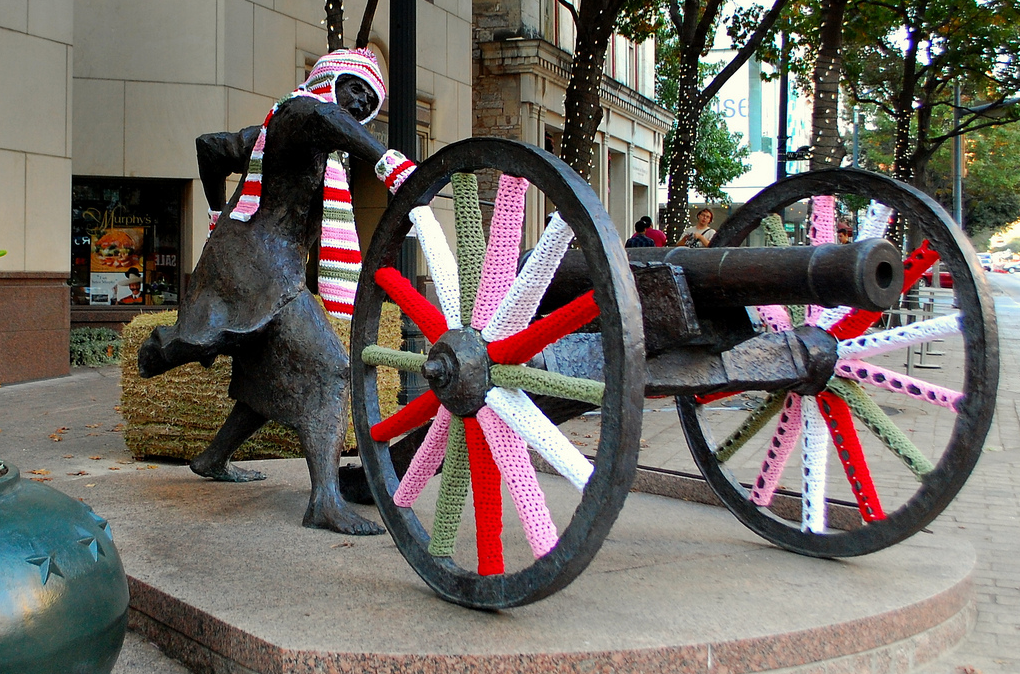 Angelina Eberly Gets Yarn Bombed for Christmas!