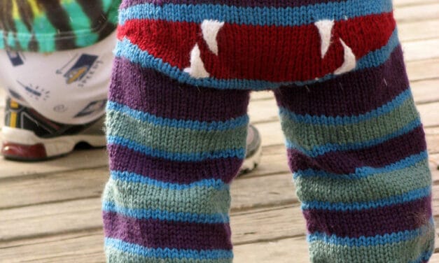 Knit a Pair of Monster Bum Pants! Get the Pattern FREE!