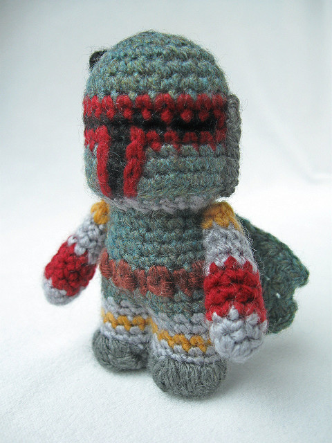 Boba Fett Amigurumi, Crocheted and Designed by Lucy Ravenscar