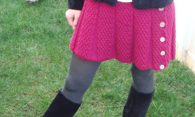 I Worship This Knit Fuchsia Skirt – Get the FREE Pattern!