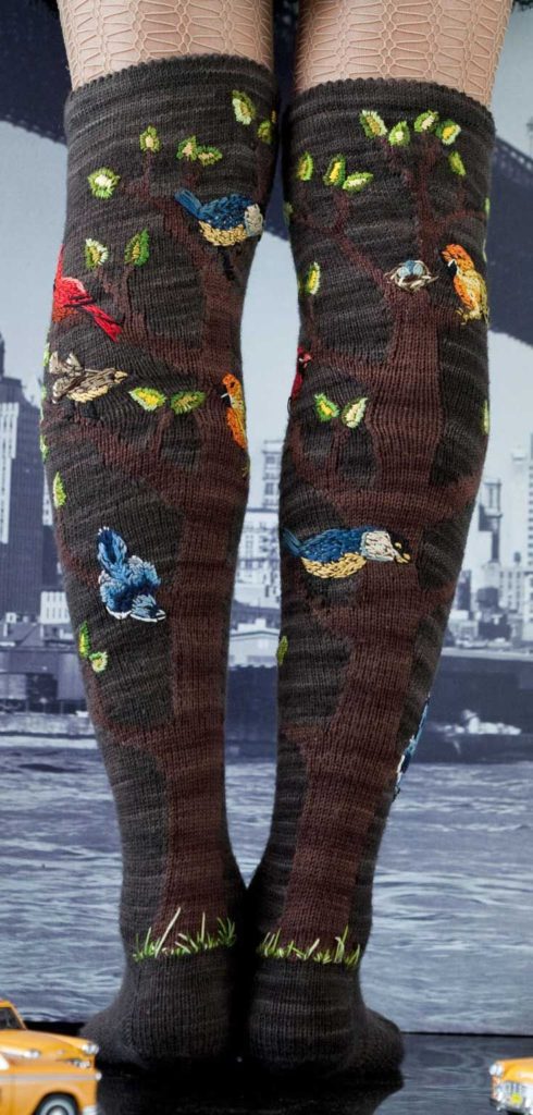 These Knitted Knee Socks Are For The Birds, Get The Pattern!