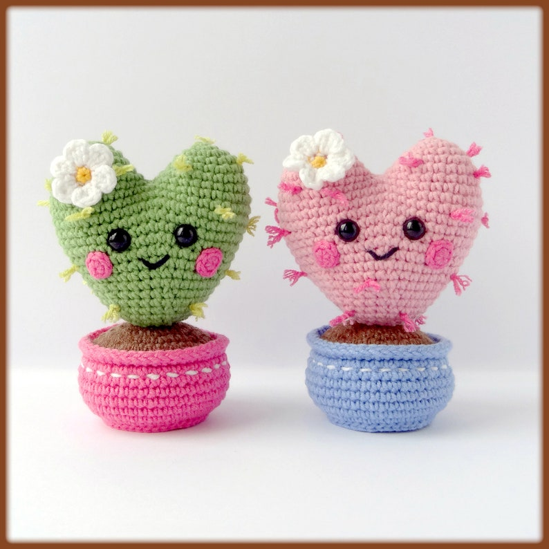 'Tis The Season! 4 Adorable Patterns To Crochet a Galentine's Cactus