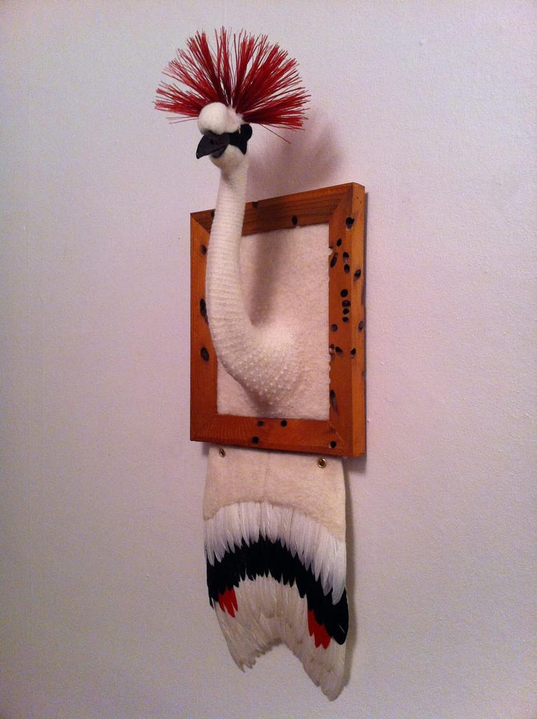 Felted Crane and Egret By Zoë Williams
