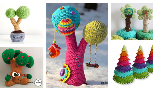 4 Super Cute Crochet Tree Amigurumi Patterns – So Cartoonish!