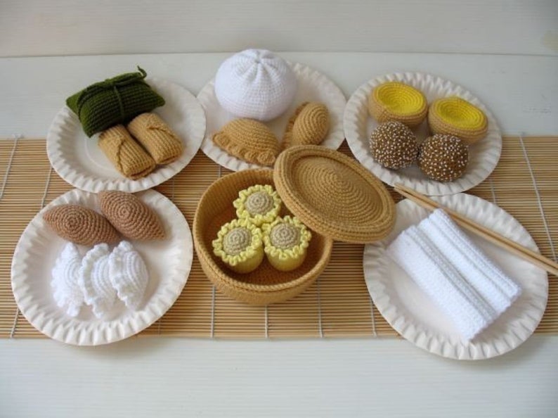 Crochet Amigurumi Dim Sum ... Yum! #crochet #playfood #foodie #amigurumi