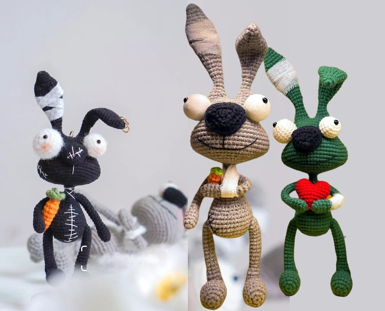 demented rabbit amigurumi patterns crochet