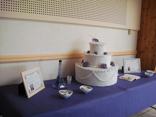 She Crocheted A Wedding Cake!