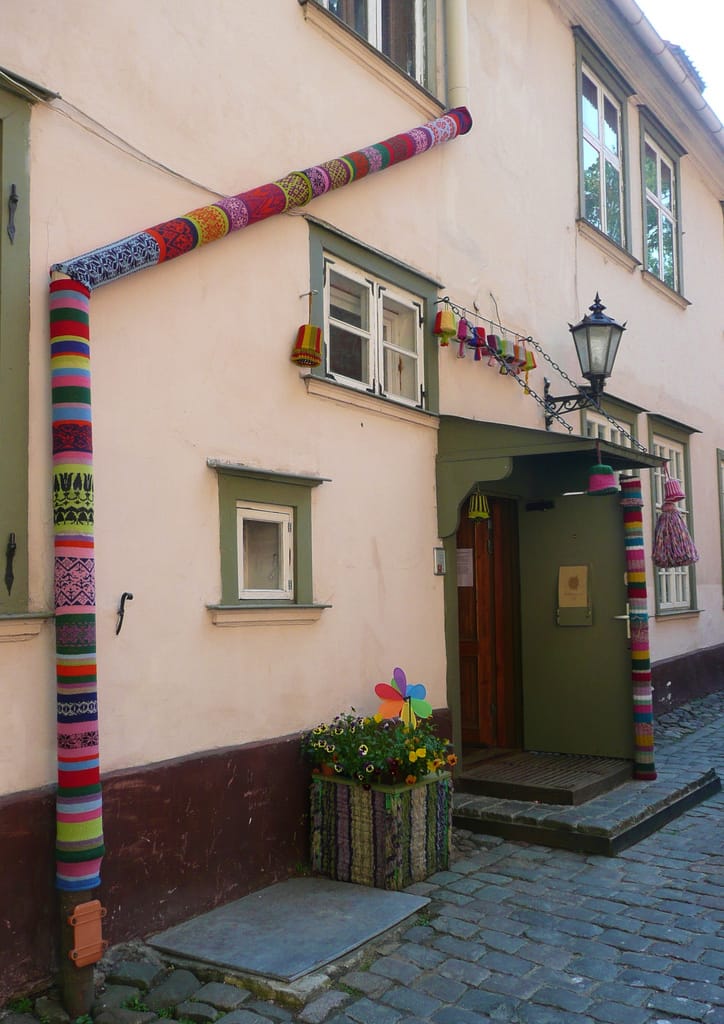 Stunning Drainpipe Coverings - Gorgeous Must-See Yarn Bomb