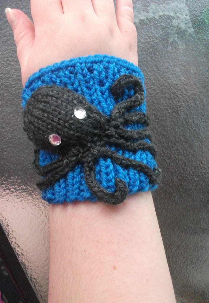 Fantastic Knitted Octopus Cuff
